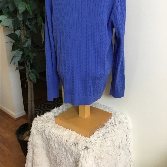 Karen Scott 1x blue cardigan w/ gold buttons - Picture 10 of 16